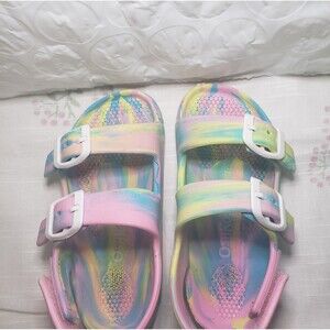 OSHKOSH B'GOSH *RIVAR PINK MARBLE RAINBOW SPORT SANDAL
SZ TODDLER 8 M
PREOWNED